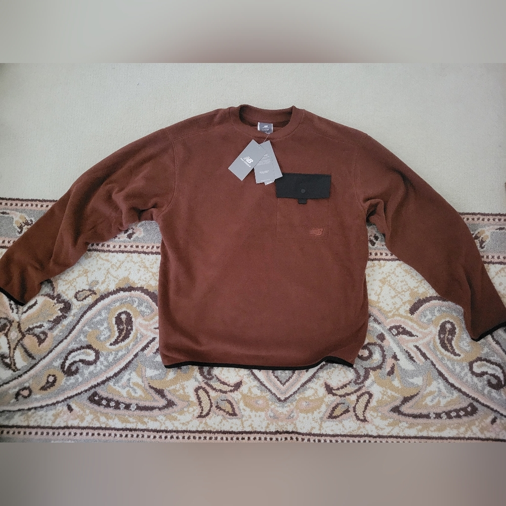 New Balance Men's Rust Crewneck Sweater